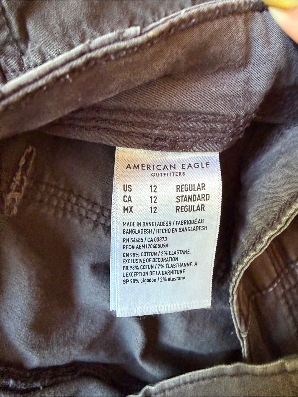 American Eagle Outfitters Cargo Pants in Dark Grey - Picture 3 of 6